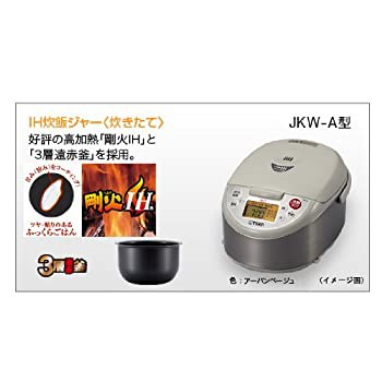 TIGER 【海外向け】IHジャー炊飯器 3層遠赤釜 炊きたて (1升炊き) JKW-A18W(S)/220V（中古品）