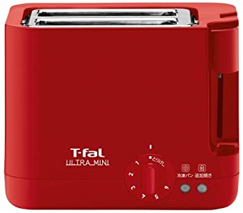 ティファール トースター  ウルトラミニ  ポップアップ バンウォーマー付き ソリッドレッド TT2115JP（中古品）