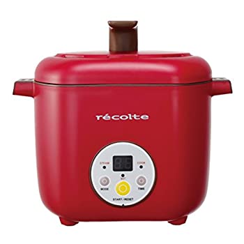 レコルト ヘルシーコトコト 2段同時調理器 レッド RHC-1R（中古品）