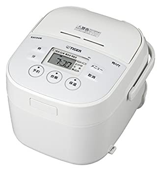 タイガー 炊飯器 マイコン 3合 ホワイト レシピ付 tacook 炊きたて JBU-A551-W（中古品）