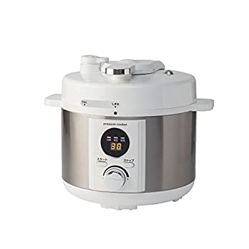 電気圧力鍋 2.0L 【簡単ほったらかし調理】50種類のレシピ付 LIVCETRA LPCT20W（中古品）の通販は