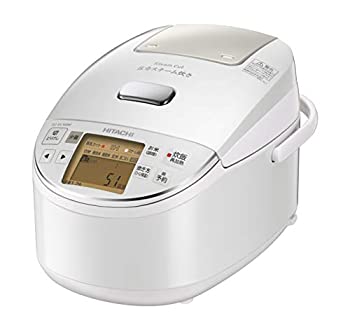 日立 圧力スチームIH炊飯器 5.5合 パールホワイト RZ-BV100M W（中古品 