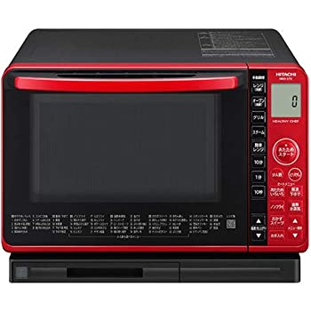 日立 スチームオーブンレンジ 22L レッドHITACHI 過熱水蒸気オーブンレンジ ヘルシーシェフ MRO-S7X-R（中古品）