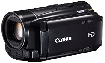 Canon デジタルビデオカメラ iVIS HF M52 ブラック 光学10倍ズーム フルフラットタッチパネル IVISHFM52BK（中古品）