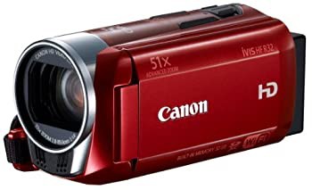 Canon デジタルビデオカメラ iVIS HF R32 レッド 光学32倍 Wi-Fi IVISHFR32RD（中古品）