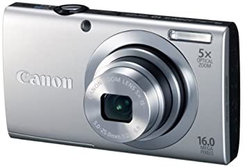 Canon デジタルカメラ PowerShot A2400IS シルバー 1600万画素 光学5倍ズーム PSA2400IS(SL)（中古品）