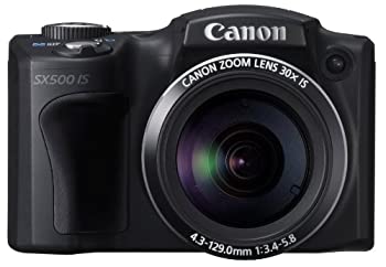 Canon デジタルカメラ PowerShot SX500IS 約1600万画素 光学30倍ズーム ブラック PSSX500IS（中古品）の通販は
