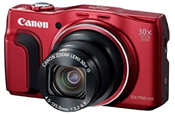 Canon デジタルカメラ Power Shot SX700 HS レッド 光学30倍ズーム PSSX700HS(RE)（中古品）