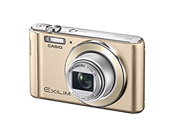 CASIO デジタルカメラ EXILIM EX-ZS190GD 広角24mm 光学12倍ズーム プレミアムオート 1610万画素 ゴールド（中古品）