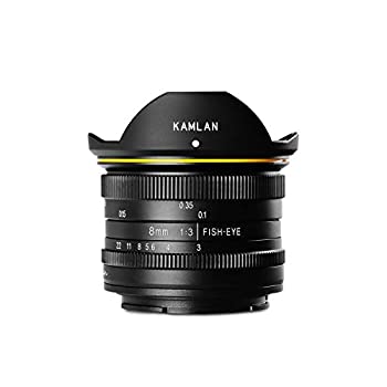 KAMLAN 交換レンズ 単焦点魚眼レンズ 8mm F3.0 ソニーEマウント用 APS-C対応 フィッシュアイ（中古品）