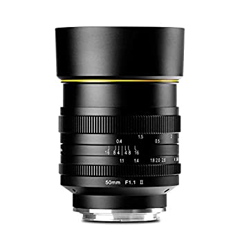 KAMLAN 交換レンズ 単焦点レンズ 50mm F1.1II キヤノン Mマウント用 APS-C  KAM0020（中古品）