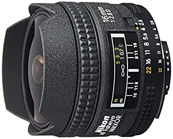 Nikon フィッシュアイレンズ Ai AF fisheye Nikkor 16mm f/2.8D フルサイズ対応（中古品）