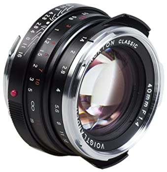 Voigtlander NOKTON 40?mm f / 1.4?Wide Angle Leica Mマウント固定レンズ ブラック（中古品）