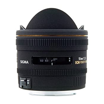 SIGMA 単焦点魚眼レンズ 10mm F2.8 EX DC FISHEYE HSM ソニー用 対角線魚眼 APS-C専用 477622（中古品）
