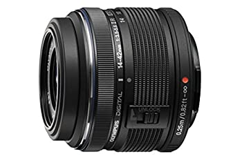 OLYMPUS 標準ズームレンズ M.ZUIKO DIGITAL 14-42mm F3.5-5.6 II R ブラック（中古品）