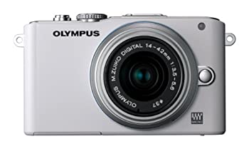 OLYMPUS ミラーレス一眼 PEN Lite E-PL3 レンズキット ホワイト E-PL3  
