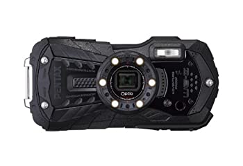 PENTAX 防水デジタルカメラ Optio WG-2 (オールブラック) 約1600万画素 CALSモード OPTIOWG-2BK（中古品）