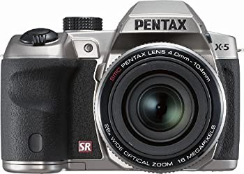 PENTAX X-5 クラシックシルバー 1 600万画素 超広角-超望遠ズームレンズ 単3型電池仕様 デュアル手ぶれ補正 高速連写 X-5 CLASSIC SILVER