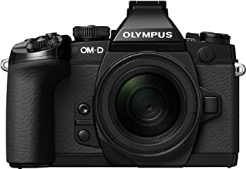 OLYMPUS ミラーレス一眼 OM-D M1 12-50mm EZ レンズキット ブラック 防塵 防滴 OM-D E-M1 12-50mm EZ LKIT BLK（中古品）