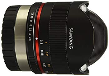 SAMYANG 単焦点魚眼レンズ 8mm F2.8 II ブラック フジフイルム X用 APS-C用（中古品）