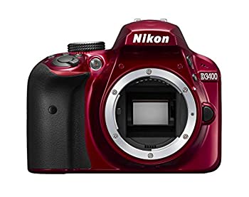 Nikon デジタル一眼レフカメラ D3400 ボディー レッド D3400RD（中古品）