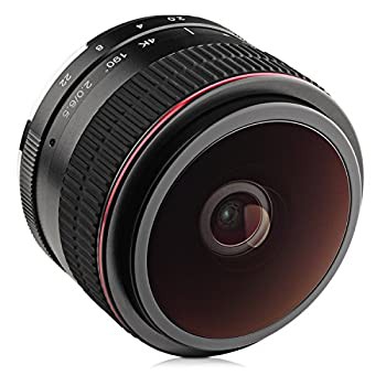 Opteka 6.5mm F / 2?HD MCマニュアルフォーカス魚眼レンズレンズfor Fuji XマウントAPS - Cデジタルカメラ（中古品）