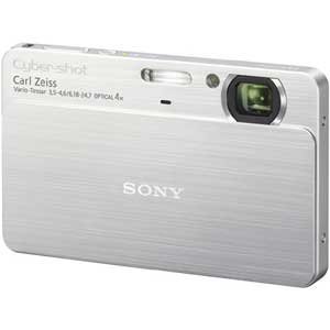 ソニー SONY ディジカメCybershotT700 (1010万絵素光学x4内蔵記憶装置4G3.5型振り合うP液晶)しろがね色 DSC-T700/S（中古品）