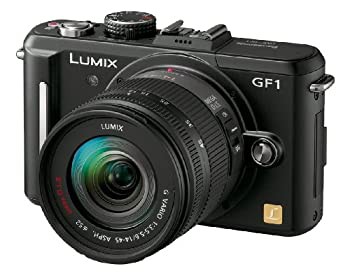 パナソニック ミラーレス一眼カメラ GF1 レンズキット(14-45mm/F3.5-5.6標準ズームレンズ付属) エスプリブラック DMC-GF1K-K（中古品）の通販はその他カメラ