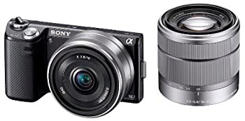 ソニー SONY ミラーレス一眼 α NEX-5N ダブルレンズキット E 16mm F2.8+E 18-55mm F3.5-5.6 OSS付属 ブラック NEX-5ND/B（中古品）の通販は