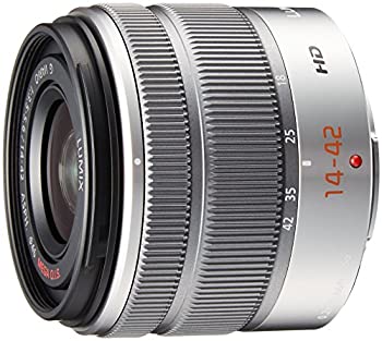 パナソニック 標準ズームレンズ マイクロフォーサーズ用 ルミックス G VARIO 14-42mm/F3.5-5.6 II ASPH./MEGA O.I.S. シルバー H-FS1442A-S（中古品）