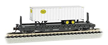 Bachmann 52?' 6?フラットCar with 35?' RibbedいためTrailer???NYC with NYC TRAILER???N Scale（中古品）