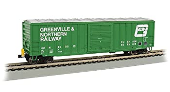 Bachmann 15m Ouitside Braced Box Car with Flashing End of Train Device-Greenville &amp; Northern Hobby Freight  Prototypical Green（中古品）