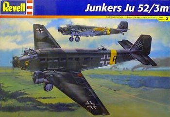 Junkers Ju 52?/ 3?mドイツNazi Military平面モデルキットby Revell Germany（中古品）