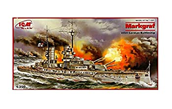 ICM 1/350 ドイツ軍 弩級戦艦 マルクグラーフ プラモデル S005（中古品）