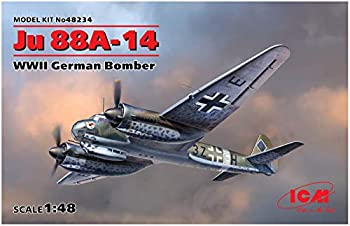 ICM 1/48 ドイツ空軍 ユンカース Ju88A-14 爆撃機 プラモデル 48234（中古品） 25,894円