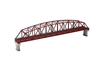 TOMIX Nゲージ 複線曲弦大トラス鉄橋 F 赤 複線PC橋脚 2本付 3221 鉄道模型用品（中古品）