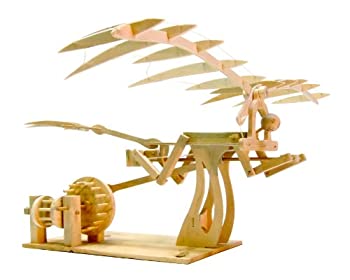 あおぞら レオナルド・ダ・ヴィンチの木製科学の科目ひな型 羽ばたき鳥形航空機（中古品）