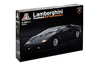 イタレリ 1/24 ランボルギーニ カウンタック 25周年不死化 プラスチックモデルキット IT3684（中古品）