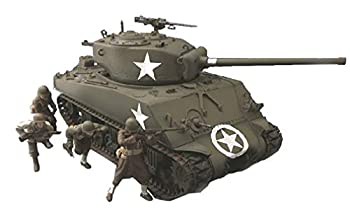 アスカモデル 1/35 アメリカ軍 M4A3 (76)Wシャーマン フィギュア4体付き (タミヤ社製) プラモデル 35-048（中古品）の通販は
