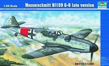 トランペッター 1/24 メッサーシュミット Bf109 G-6 後期型 プラモデル（中古品）