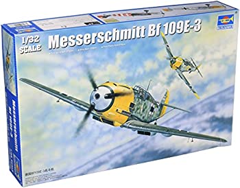 トランペッター 1/32 メッサーシュミット Bf109E-3 プラモデル（中古品）
