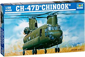 トランペッター 1/35 CH-47D チヌーク 大型輸送ヘリコプター プラモデル（中古品）