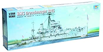 トランペッター 1/350 イギリス海軍戦艦 HMS ドレッドノート 1915 プラモデル（中古品）