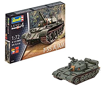 ドイツレベル 1/72 ソビエト戦車 T-55A プラモデル 03304（中古品）