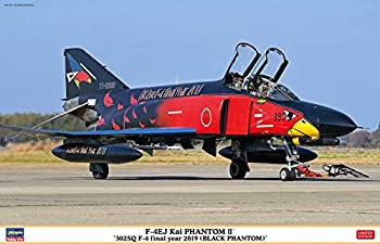 ハセガワ 1/48 航空自衛隊 F-4EJ改 スーパーファントム 302SQ F-4 ファイナルイヤー 2019 ブラックファントム プラモデル 07476（中古品）