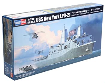 余暇活動雇い主 1/700艦船続きもの 亜米利加米国海軍 持ってくる荷下ろし艦ニューヨーク州 LPD-21 プラモデル（中古品）