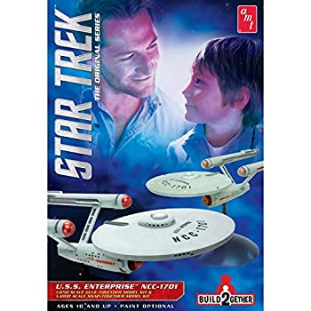 プラッツ スタートレック TOS U.S.S エンタープライズ NCC-1701 大小2機セット 1/650  1/1000スケール プラモデル（中古品）