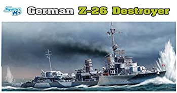 プラッツ 1/350 第二次世界大戦 ドイツ海軍 駆逐艦 Z-26 プラモデル DR1064（中古品）