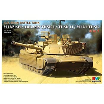 ライフィールドモデル 1/35 現用アメリカ M1A2 SEP エイブラムス TUSK I/TUSK II/M1A1 TUSK 3in1キット プラモデル RFM5004（中古品）