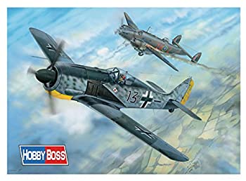 ホビーボス 1/18 エアクラフトシリーズ ドイツ軍 フォッケウルフ Fw190A-5 プラモデル 81802（中古品）